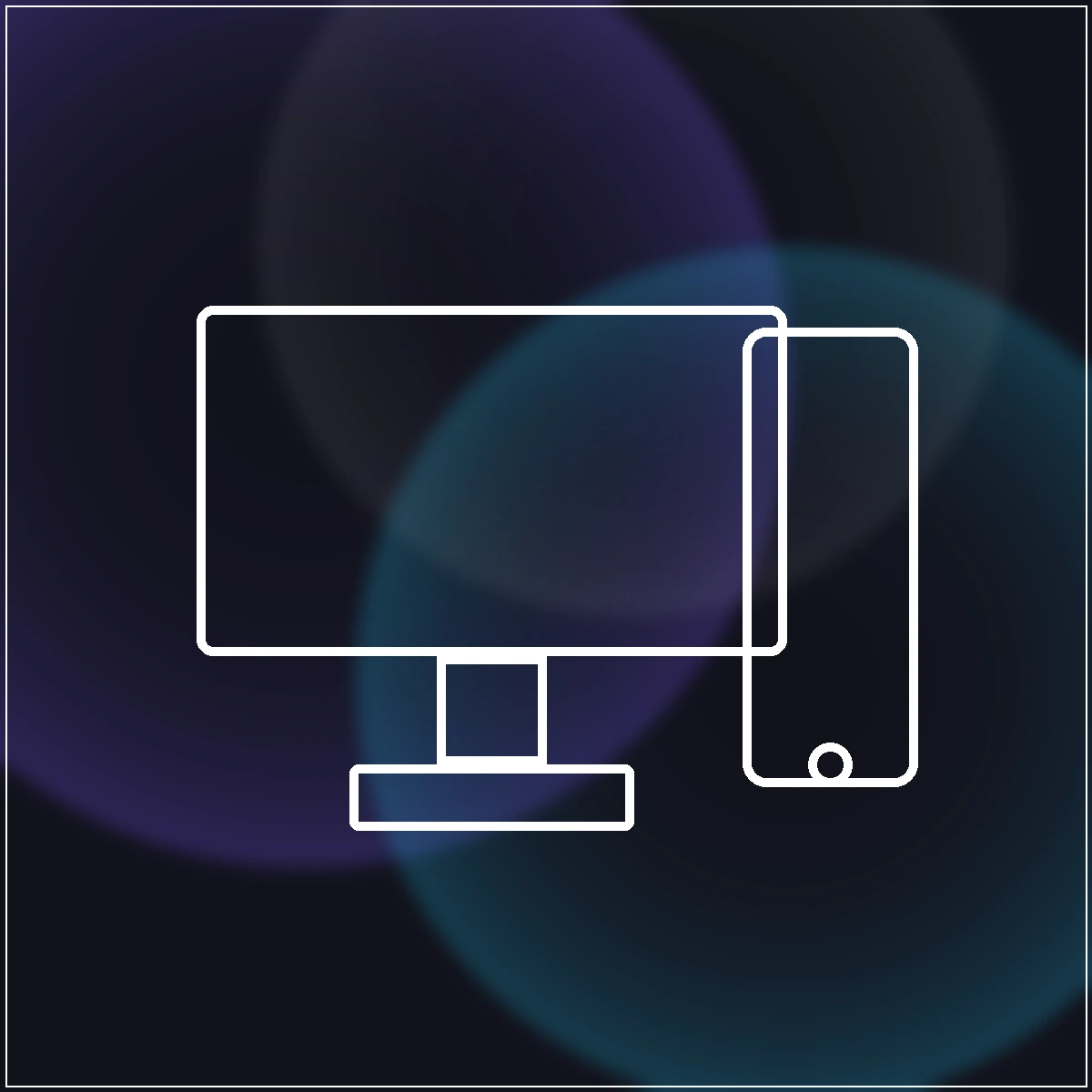 Monitor und Smartphone als Responsive-Metapher